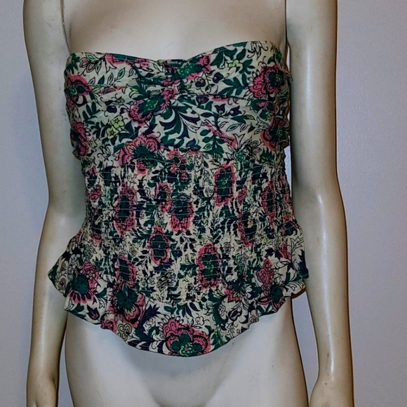FREE PEOPLE One More Time Tube Top in Tea Combo NWT, Size Large - Picture 3 of 3